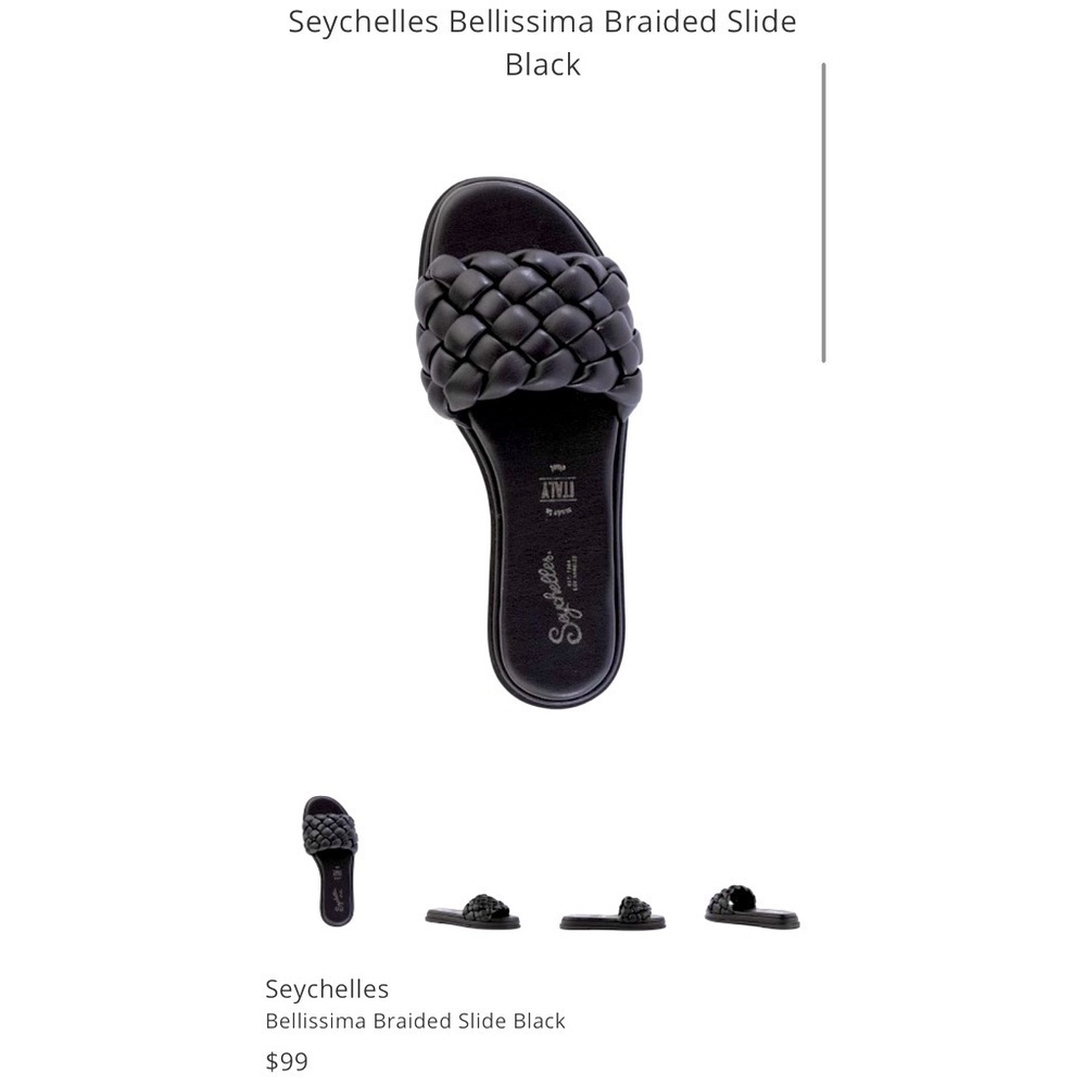 Seychelles leather braided slide spring classic resort boho shoe sandal